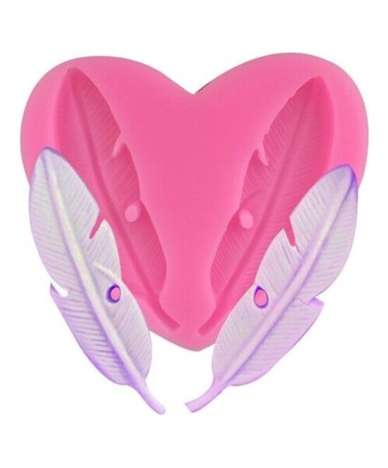MOLDE PLUMAS PLANAS PEQUEÑAS