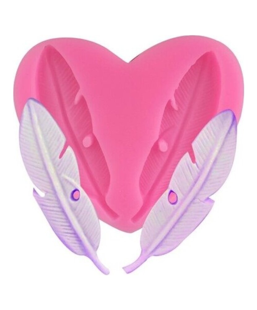 MOLDE PLUMAS PLANAS PEQUEÑAS