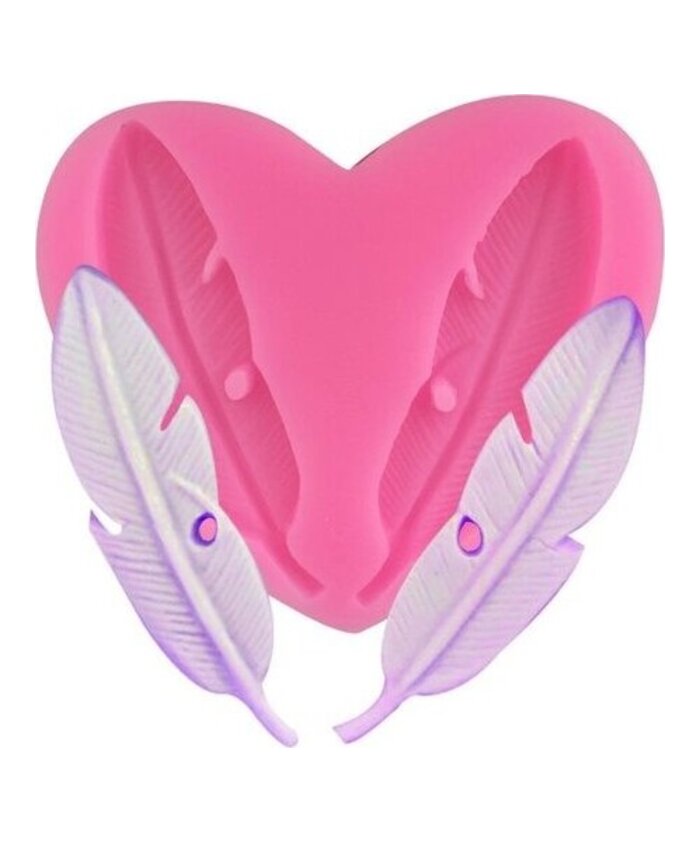 MOLDE PLUMAS PLANAS PEQUEÑAS