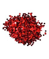 ESCARCHA ROJA HOJUELAS GRANDES 10 GRAMOS