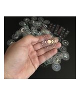 ETIQUETAS HOLOGRAFICAS PATRONES MISTICOS X 10 UNIDADES