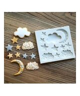 MOLDE NUBES, ESTRELLAS Y LUNA