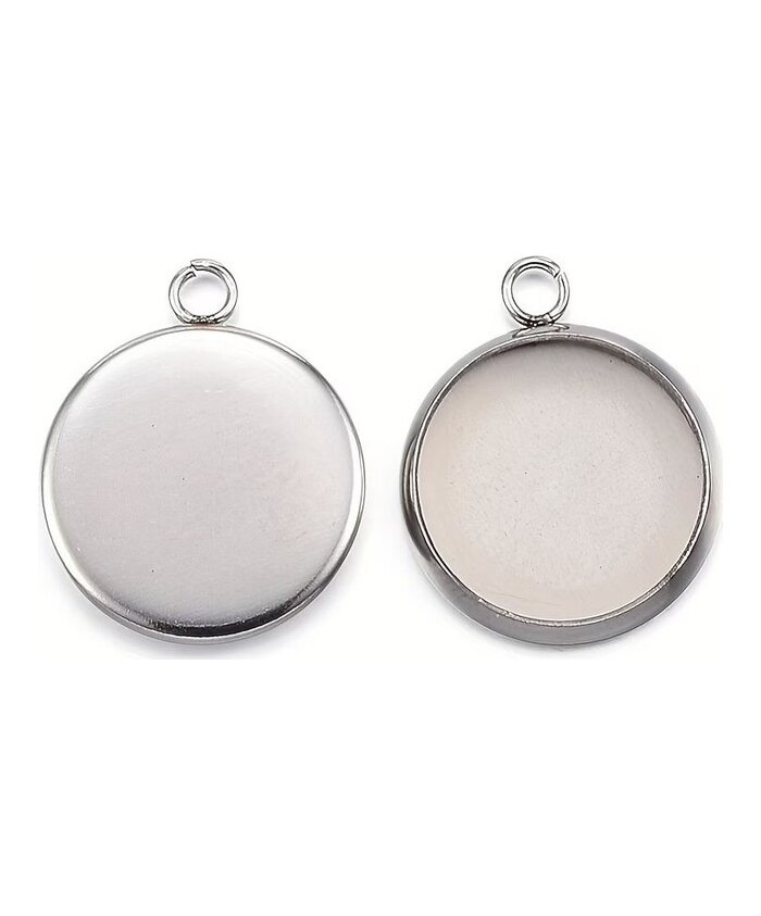 BASES REDONDAS PARA ZARCILLOS, PULSERAS, COLLARES. 5 UNIDADES