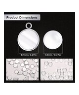 BASES REDONDAS PARA ZARCILLOS, PULSERAS, COLLARES. 5 UNIDADES