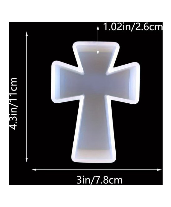 MOLDE DE CRUZ LISA 3D