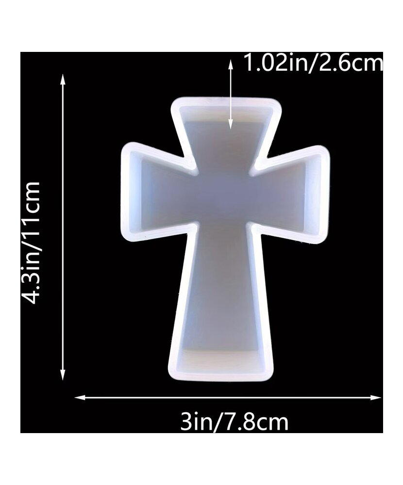MOLDE DE CRUZ LISA 3D