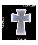 MOLDE DE CRUZ LISA 3D