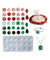 MOLDE ESTILO PIEDRAS DE JOYERIA PEQUEÑO 17 CAVIDADES