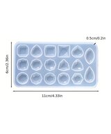 MOLDE ESTILO PIEDRAS DE JOYERIA PEQUEÑO 17 CAVIDADES