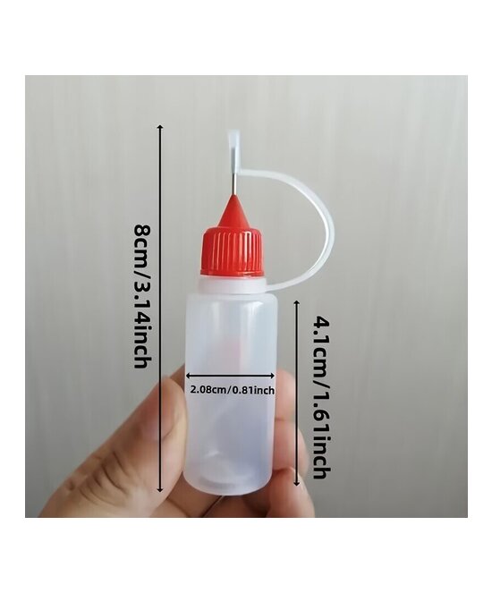 BOTELLAS DE PRECISION PLASTICOS CON PUNTA FINA DE METAL UNIDAD