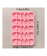 MOLDE MINI PIEZAS DE BEBE PEQUEÑAS 25 CAVIDADES