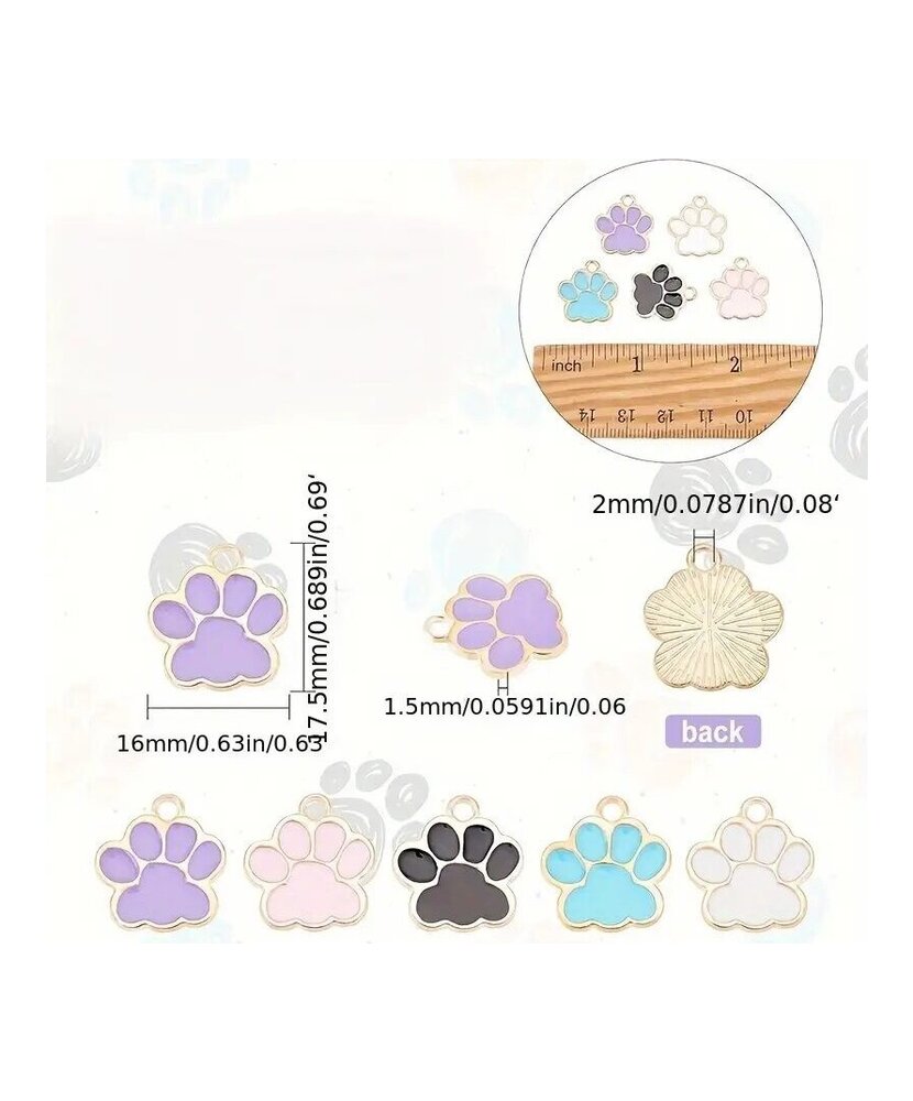 DIJES PATITAS. MORADAS x UNIDAD