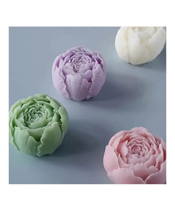 Molde de Silicona Peonia Cerrada