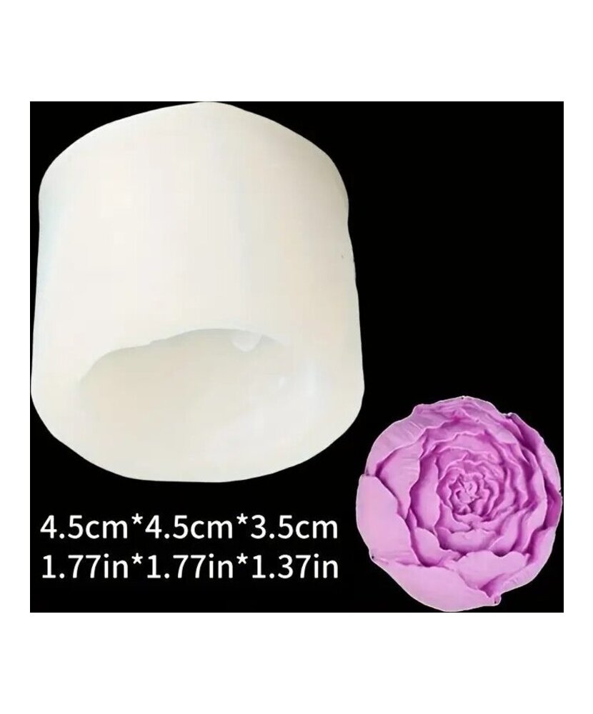 Molde de Silicona Peonia Cerrada