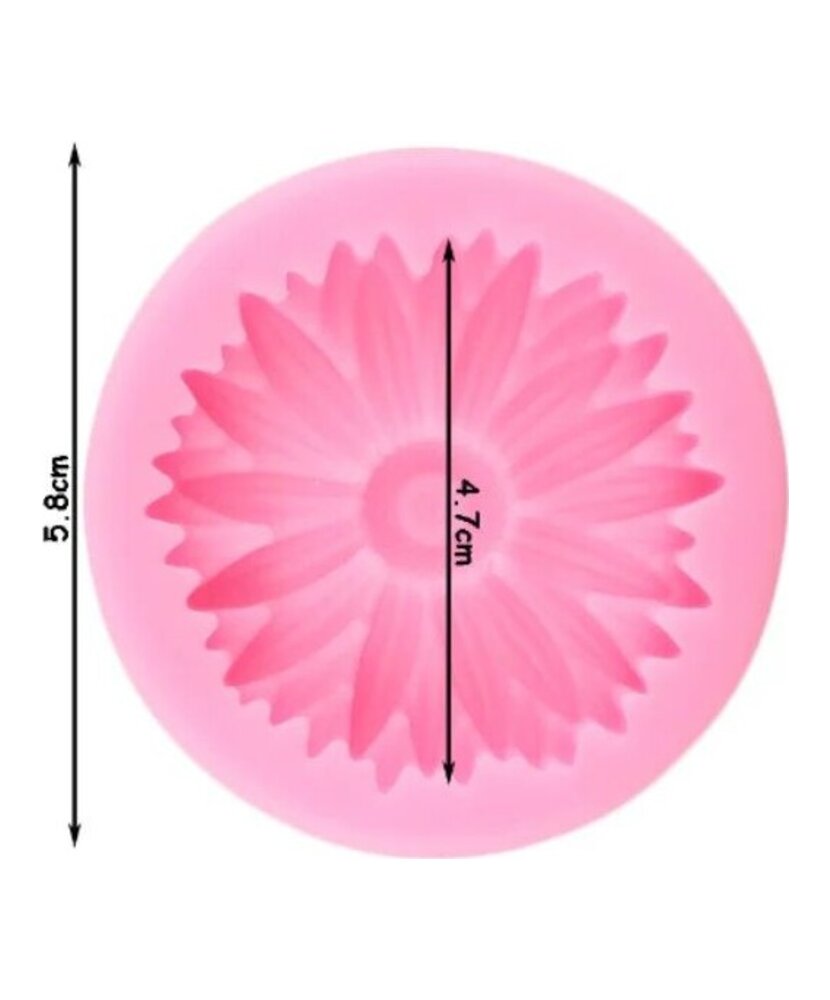 MOLDE DE CRISANTEMO PEQUEÑO PLANO