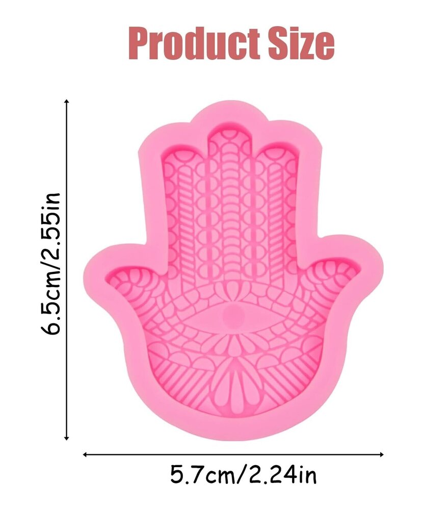 MOLDE MANO DE HAMSA PLANA PEQUEÑA
