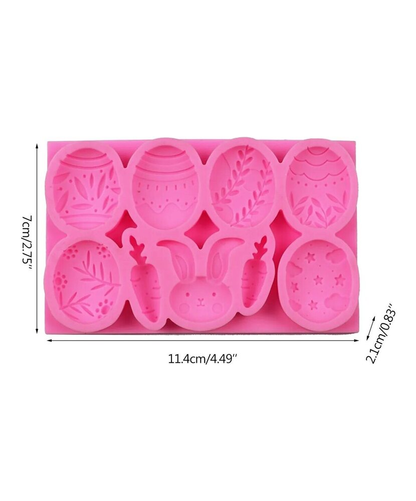 MOLDE HUEVOS DE PASCUA DISEÑOS 9 CAVIDADES