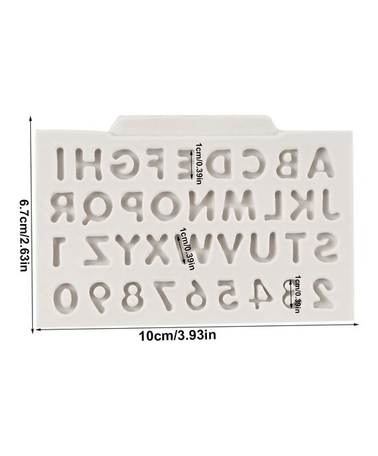 MOLDE MINI ABECEDARIO PLANO