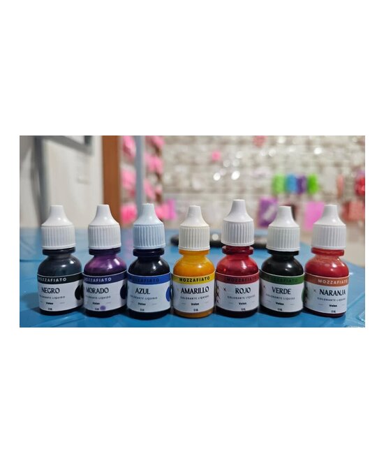 COLORANTES PARA VELAS LIQUIDO 10 ML NACIONAL