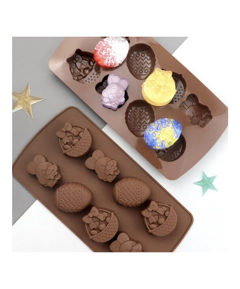 MOLDE HUEVO DE PASCUA PLANO 8 CAVIDADES