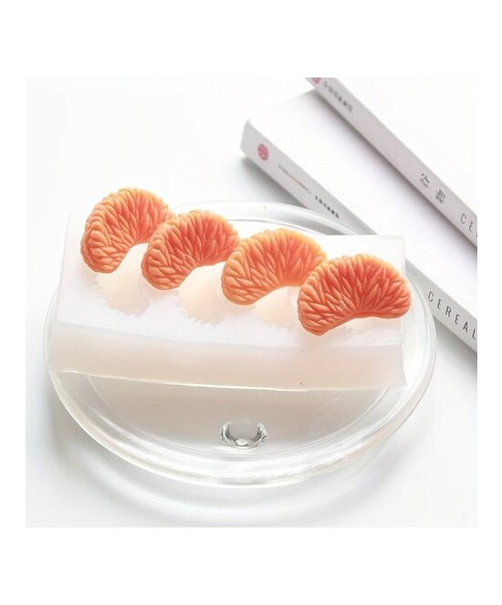 MOLDE RODAJAS DE MANDARINA 4 CAVIDADES