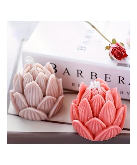 MOLDE FLOR DE LOTUS 3D  GRANDE