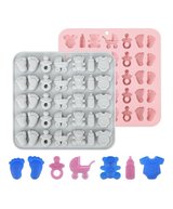 MOLDE PIEZAS DE BEBE MEDIANO 6 MODELOS