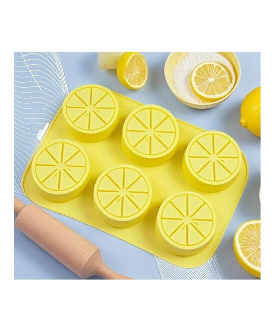MOLDE RODAJAS LIMON PLANAS 6 CAVIDADES