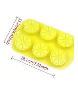 MOLDE RODAJAS LIMON PLANAS 6 CAVIDADES