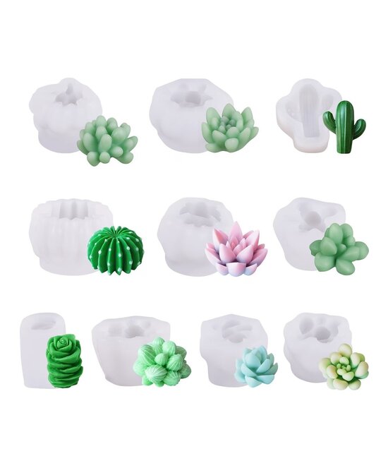MOLDE CACTUS 10 PIEZAS
