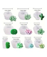 MOLDE CACTUS 10 PIEZAS