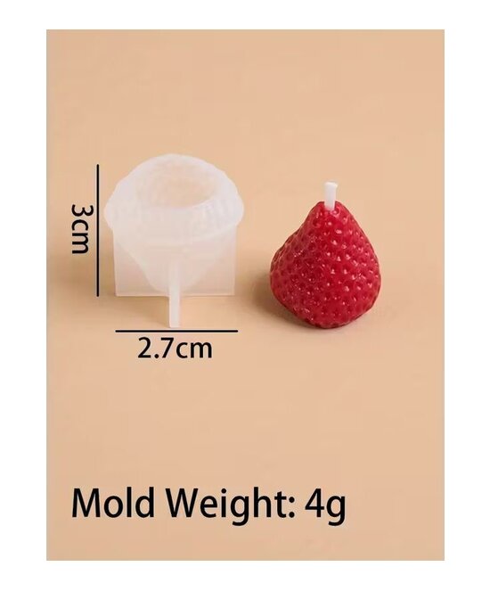 MOLDE FRESA 3D REALISTA PEQUEÑA