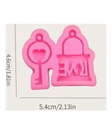MOLDE CANDADO Y LLAVE PLANO
