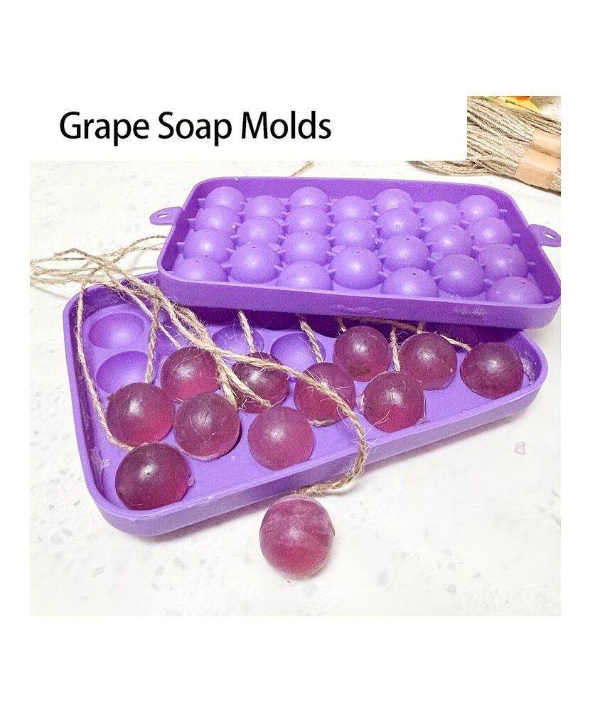 MOLDE RACIMO DE UVAS 25 CAVIDADES  MAS REGALO SILICONA