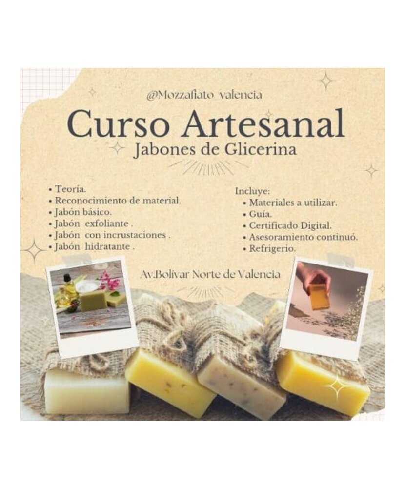 CURSO JABONES ARTESANALES DE GLICERINA