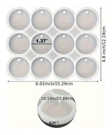 MOLDE LLAVEROS CIRCULARES  12 CAVIDADES