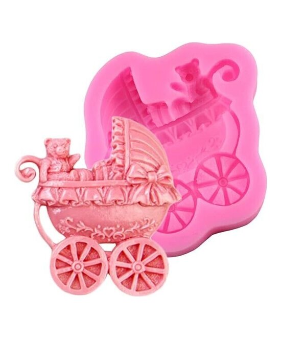 MOLDE COCHE DE BEBE PLANO