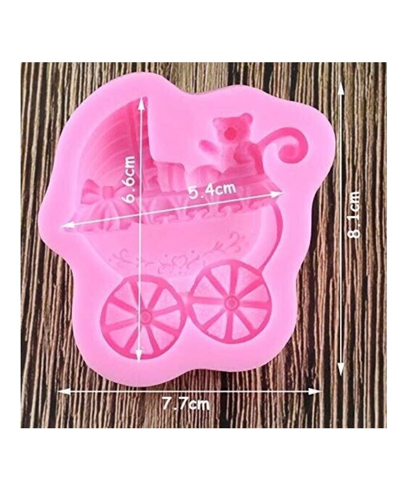 MOLDE COCHE DE BEBE PLANO