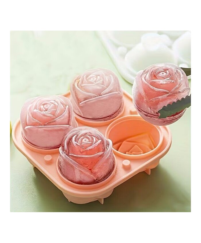 MOLDE ROSAS MEDIANA 4 CAVIDADES