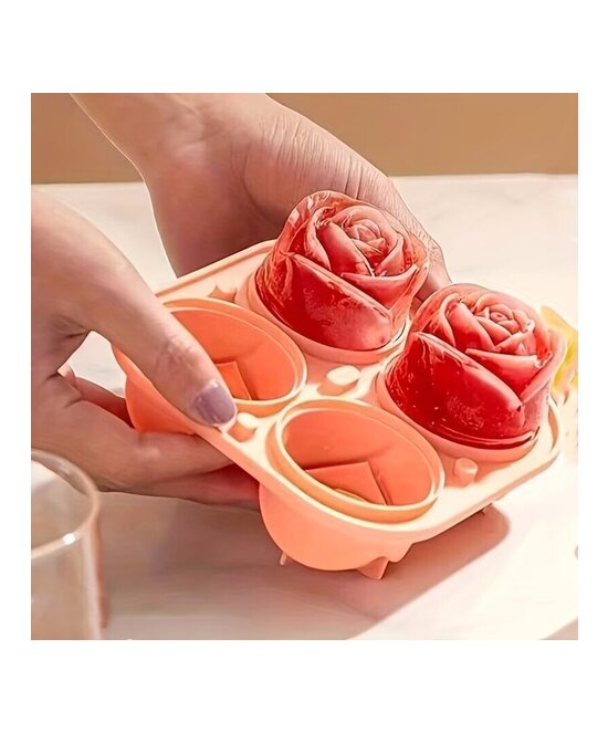 MOLDE ROSAS MEDIANA 4 CAVIDADES