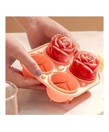 MOLDE ROSAS MEDIANA 4 CAVIDADES