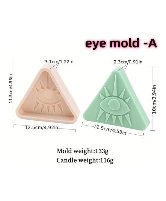 MOLDE OJO TURCO PIRAMIDE  GRANDE