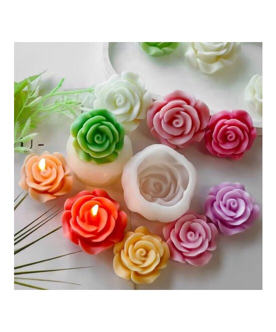 MOLDE ROSA ABIERTA 3D PEQUEÑA