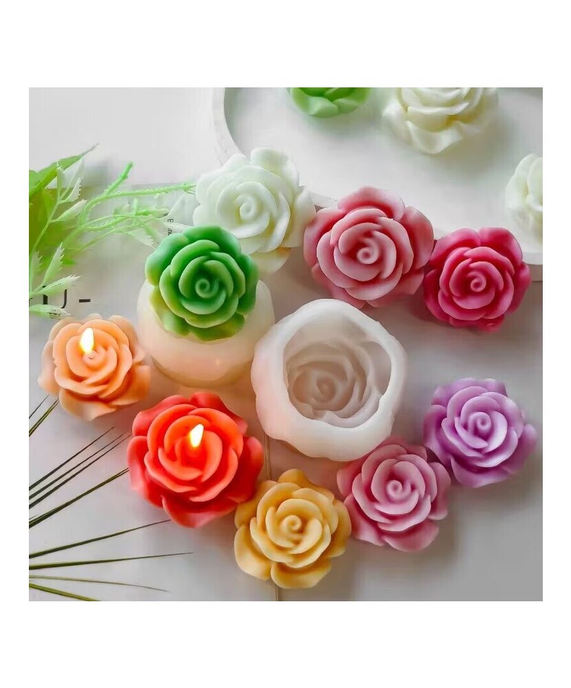 MOLDE ROSA ABIERTA 3D PEQUEÑA