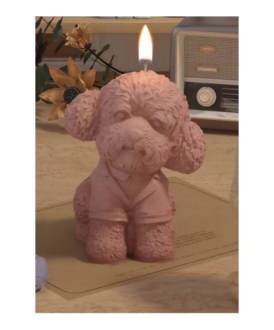MOLDE DE PERRO POODLE 3D