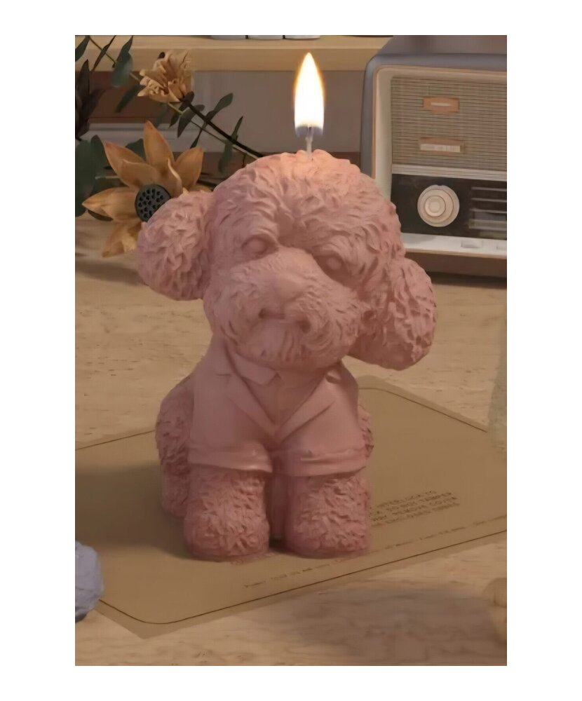 MOLDE DE PERRO POODLE 3D