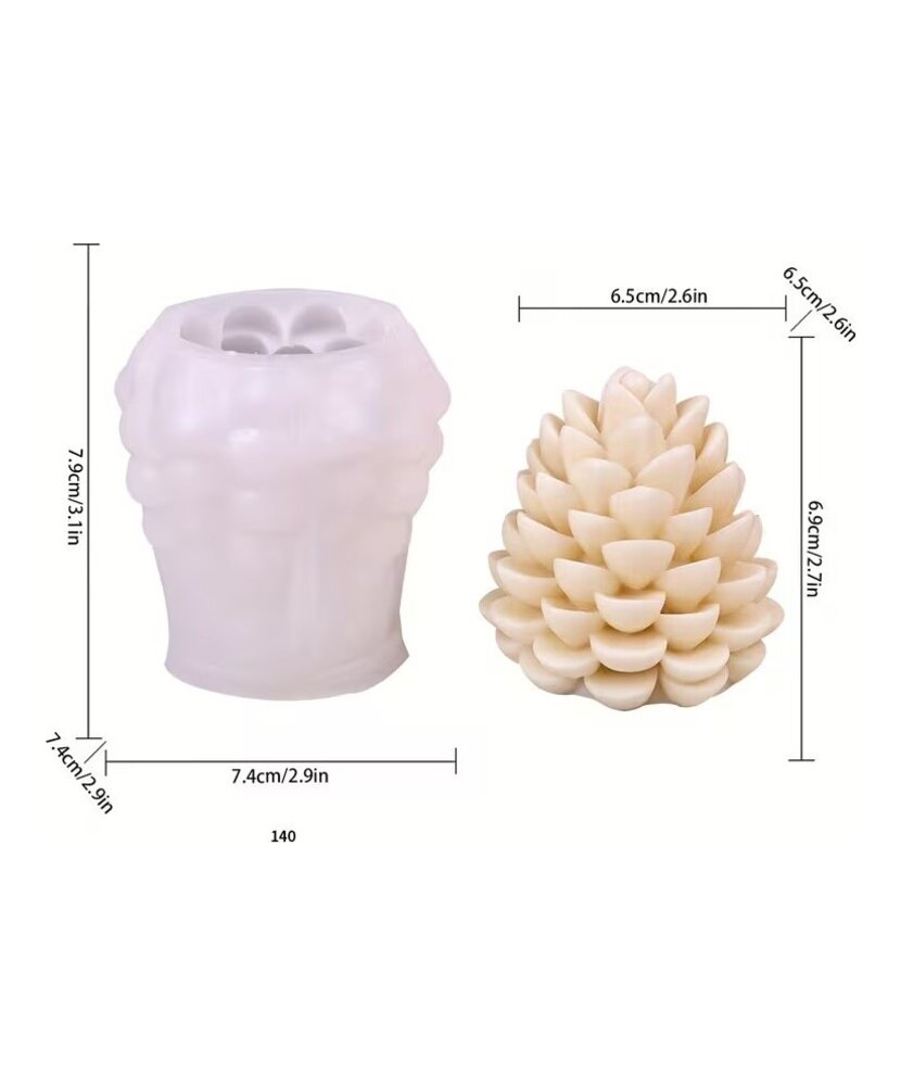 MOLDE PIÑITA NAVIDAD 3D