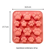 MOLDE DE CORAZONES PLANOS 6 CAVIDADES 6 TAMAÑOS