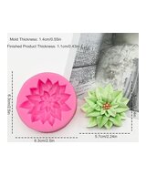 MOLDE FLOR DE ACEBO PLANA