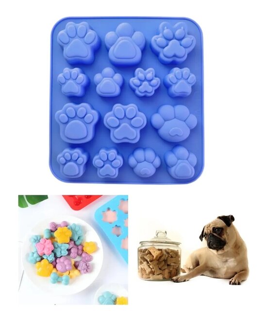 MOLDE PATA PERRO PLANAS 14 CAVIDADES DISTINTOS TAMAÑOS